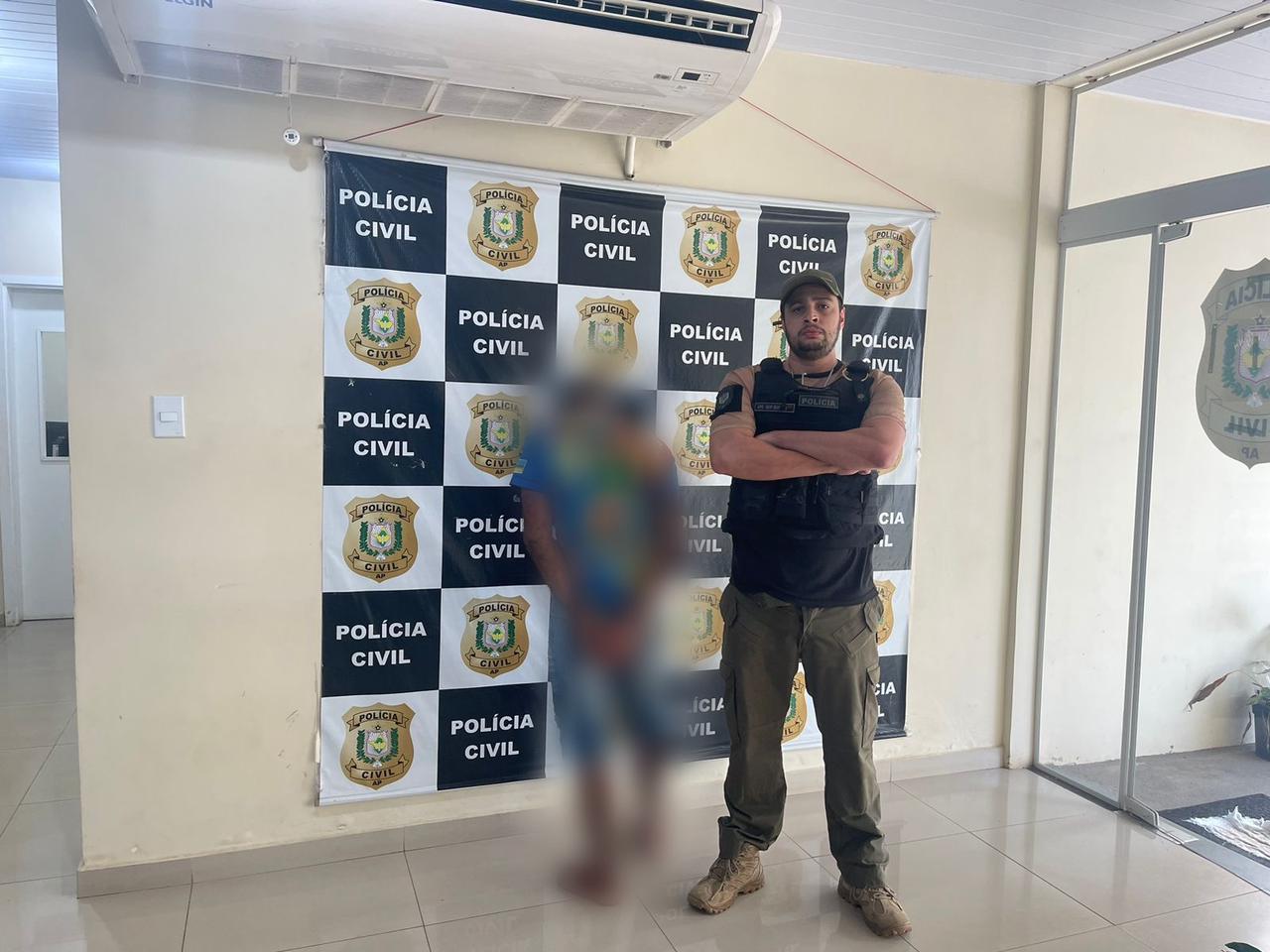 EM MACAPÁ, POLÍCIA CIVIL PRENDE HOMEM ACUSADO PELA PRÁTICA DOS CRIMES DE RESISTÊNCIA, FURTO, ESTUPRO E SEQUESTRO